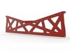 ES#2960071 - XB.RED - XB Rear Brace - Red - (NO LONGER AVAILABLE) - Improve handling and resist body flex - UNIbrace - 