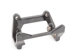 ES#450979 - 8K0615425A - Rear Caliper Carrier - Black - Left  - Mounting bracket for the rear caliper. Includes pad retaining pin. - Genuine Volkswagen Audi - Audi