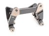 ES#450979 - 8K0615425A - Rear Caliper Carrier - Black - Left  - Mounting bracket for the rear caliper. Includes pad retaining pin. - Genuine Volkswagen Audi - Audi
