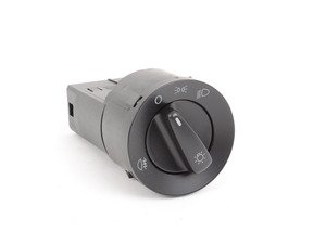 ES#2576005 - 1C094153120H - Standard European Headlight Switch - Black - Controls headlights, parking lights, and rear fog lights - Genuine European Volkswagen Audi - Volkswagen