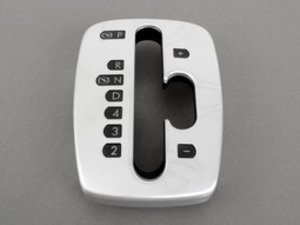 ES#308362 - 1J07135974J4 - Tiptronic Shifter Bezel - Brushed Aluminum - Brushed aluminum bezel surrounding shift lever, orginially found on the 2005 Jetta GLI - Genuine Volkswagen Audi - Volkswagen