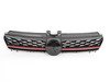 ES#2794984 - 009510BRP04 - GTI Lighting Package Grille - With Red Strip - Gloss black honeycomb with red strip and badge holders - Bremmen Parts - Volkswagen