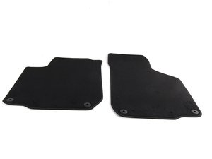 ES#263767 - 1J1061223EALFV - Front Floor Mats - Black - (NO LONGER AVAILABLE) - Set of 2 floor mats for the front - Genuine Volkswagen Audi - 