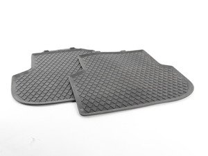 ES#2497892 - 5C6061511041 - Rubber floor mats - rear - (NO LONGER AVAILABLE) - European style non-slip - Genuine Volkswagen Audi - 