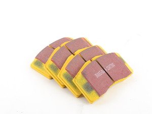 ES#521147 - DP4997R - Front YellowStuff Performance Brake Pad Set - EBC's premium sport street pad that offers high friction levels and heat fade resistance - EBC - Audi Volkswagen Porsche