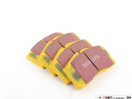 ES#521147 - DP4997R - Front YellowStuff Performance Brake Pad Set - EBC's premium sport street pad that offers high friction levels and heat fade resistance - EBC - Audi Volkswagen Porsche