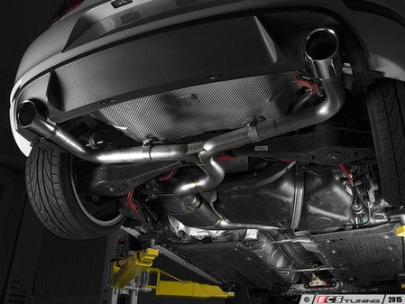 ES#2918649 - 003358ECS01-01KT - MK6 GTI 2.0T 3.0" Valved Turbo Back Exhaust System - Chrome, Swivel Tips - ECS evolutionary design and manufacturing, blending with raw emotion, desire and passion, creating a truly unique driving experience - ECS - 