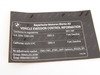 ES#1929806 - 71227612761 - Exhaust Emissions Label - Genuine BMW - BMW