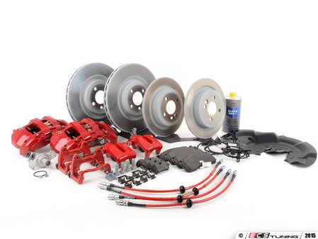 ES#2857523 - 34106858069KT3 - Front & Rear MINI JCW GP2 Big Brake Kit  - Retrofit big brake kit for Cooper & Cooper S with ECS Exact-Fit Brake lines - Assembled By ECS - MINI