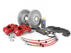 ES#2857524 - 34106858069KT4 - Front MINI JCW GP2 Big Brake Kit - Retrofit big brake kit for JCW brakes (2007+) or factory JCWs (2009+) with ECS Exact-Fit Brake Lines. - Assembled By ECS - MINI