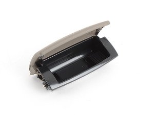 ES#438757 - 8E0857961M42R - Rear Ashtray - Jive (Grey/Beige) - (NO LONGER AVAILABLE) - Located on the rear of the center console - Genuine Volkswagen Audi - 