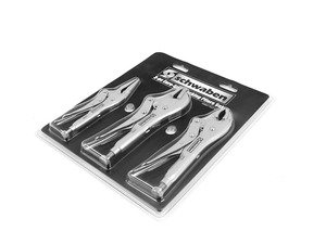 ES#2804493 - 008917SCH01A - Locking Plier Set - 3 Piece - (NO LONGER AVAILABLE) - No more pinched fingers with this euro style locking lever - Schwaben - 