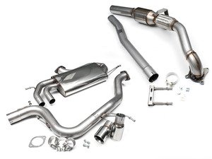 ES#2862430 - tb1001KT - 3" Turbo Back Exhaust System - Non-Resonated - Get that Exhaust tone you've been looking for! Features 3" turboback construction with twin 3" polished "GT80" style tips. - Milltek Sport - Volkswagen