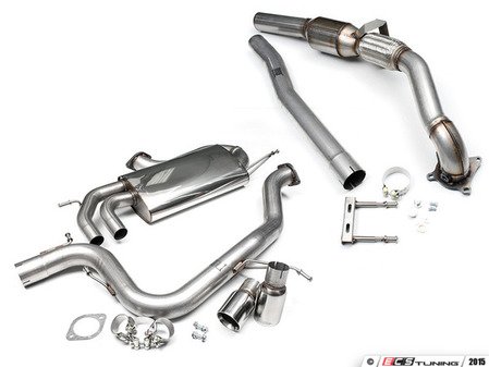 ES#2862430 - tb1001KT - 3" Turbo Back Exhaust System - Non-Resonated - Get that Exhaust tone you've been looking for! Features 3" turboback construction with twin 3" polished "GT80" style tips. - Milltek Sport - Volkswagen
