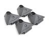 ES#2931733 - 8000214KT - control Tower System Roof Rack - 48" Crossbars - (NO LONGER AVAILABLE) - Outfit your factory tracks or rails with these versatile towers. Includes a set of 4 control towers. - Yakima - 