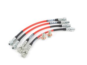 ES#2960569 - B5PASW8SSKt1 - Exact-Fit Stainless Steel Brake Lines - Complete Kit - DOT-compliant kit to improve pedal feel in your vehicle. - ECS - Volkswagen