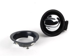 ES#88265 - 51170419864 - Retrofit Chrome Gas Cap Lid Set - To upgrade you base Cooper - Genuine MINI - MINI