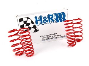 ES#1303370 - 29751-2 - Sport Springs - Set - Unrivaled comfort and performance.  Average lowering of 1.4"F 1.3"R - H&R - Audi