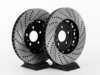 ES#2953876 - 014366ECS01KT2 -  Front Big Brake Kit - Stage 3 - 2-Piece Cross Drilled & Slotted Rotors (345x30) - Upgrade your brake system to the 4-piston Brembo Q5 calipers - ECS - Audi