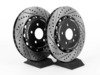 ES#2960509 - 8k0698301mkt6 - Front & Rear Brake Kit - Stage 1 - 2-Piece Cross Drilled & Slotted Rotors - Upgrade your brake system with 2-piece rotors and stainless steel lines - ECS - Audi