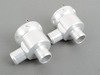 ES#2550543 - FMDV996PB - Piston Style Recirculation Valves - Pair - Beautiful polished aluminum valves with blue silicone hose included - Forge - Porsche