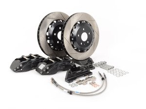 ES#3131339 - FMBK356R56  - Forge Front Big Brake Kit - 356x32mm Slotted 2 Piece Rotors - Front big brake kit featuring 2 piece rotors, black 6 pot calipers, And EBC YellowStuff Pads - Forge - MINI