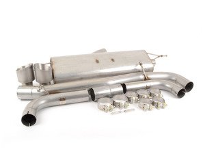 ES#2827598 - SSXAU483 - Cat-Back Exhaust System - Non-Resonated - 3" stainless steel with dual GT100 Titanium tips - Milltek Sport - Audi