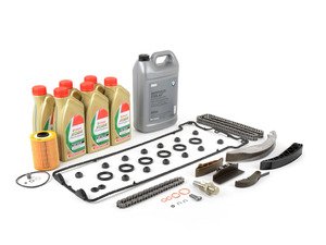 ES#2828680 - 11411401399KT - Timing chain kit  - Everything you need to get the job done, including coolant, oil and filter - Assembled By ECS - BMW