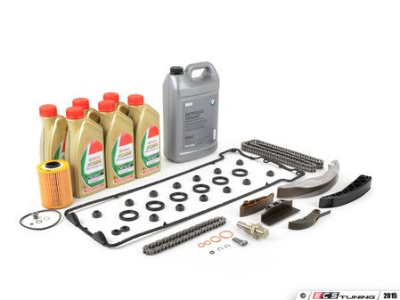 ES#2828680 - 11411401399KT - Timing chain kit  - Everything you need to get the job done, including coolant, oil and filter - Assembled By ECS - BMW