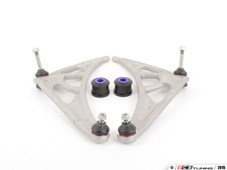 ES#2960392 - 31122229453KT - Front Control Arm Refresh Kit  - Control arms and performance polyurethane bushings for a partial front suspension rebuild - featuring Powerflex bushings - Assembled By ECS - BMW