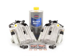 ES#2597711 - 1J0615423424KT2 - Rear Brake Caliper Replacement Kit - All you need to replace your rear calipers in one easy service - Assembled By ECS - Audi Volkswagen