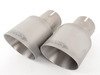ES#2827598 - SSXAU483 - Cat-Back Exhaust System - Non-Resonated - 3" stainless steel with dual GT100 Titanium tips - Milltek Sport - Audi