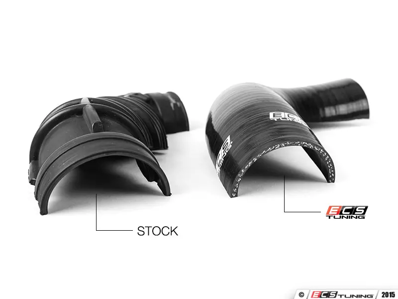 X AUTOHAUX Tubo Silicone Gomito 45° 57mm Con Morsetti - Nero/Rosso Per Raffreddamento Motore