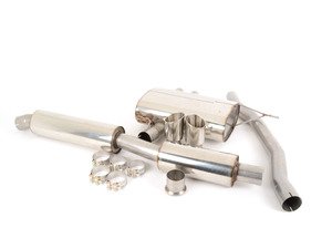 ES#2872981 - SSXM413 - Cat-Back Exhaust System - Resonated Dual GT90 - 2.75" stainless steel with Dual GT90 Polished Tips - Milltek Sport - MINI