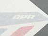 ES#2959983 - Pm100333 - APR Sideburn Sticker - Silver/Red - Set of 2 APR side fender decals - APR - Audi Volkswagen