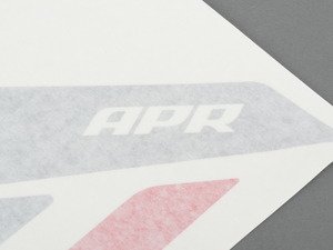 ES#2959983 - Pm100333 - APR Sideburn Sticker - Silver/Red - Set of 2 APR side fender decals - APR - Audi Volkswagen