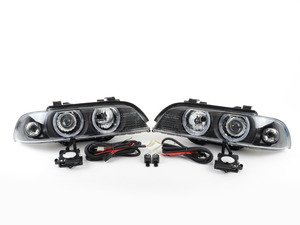 ES#2678614 - FKFSBMX027 - E39 Angel Eye European Spec Headlight Kit - (NO LONGER AVAILABLE) - Upgrade your standard headlights to these projector lens, angel eye headlights - FK - 