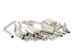 ES#3107059 - 140403 - Performance Cat-Back Exhaust System - 2.5" stainless steel with quad 3.5" polished stainless tips - Borla - Audi