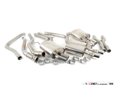 ES#3107059 - 140403 - Performance Cat-Back Exhaust System - 2.5" stainless steel with quad 3.5" polished stainless tips - Borla - Audi
