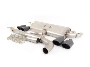 ES#2918095 - SSXVW306 - 3" Cat-Back Exhaust System - Non-Resonated - Get that Exhaust tone you've been looking for! Features 3" construction with quad Black Velvet oval tips. - Milltek Sport - 