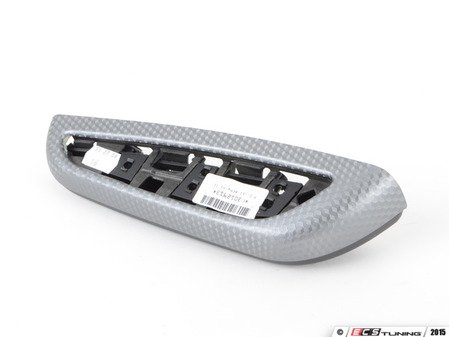 ES#112781 - 51437896099 - Aluminium Armrest - Rear Left - SchwCube Silb - Genuine BMW - BMW