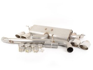 ES#2918100 - TBMK7KT6 - 3" Turbo Back Exhaust System - Non-Resonated - Get that Exhaust tone you've been looking for! Features 3" construction with quad Polished oval tips and a high flow cat. - Milltek Sport - Volkswagen