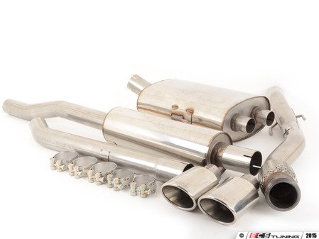 ES#2827806 - SSXM017 - Cat-Back Exhaust System - Resonated Twin Oval Jet - 2.50" stainless steel with Twin Oval Jet polished tips - Milltek Sport - MINI