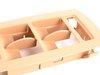 ES#98397 - 51413415804 - Window Switch Cover - Beige - Front Left - Plastic window switch trim cover that surround window switches. - Genuine BMW - BMW