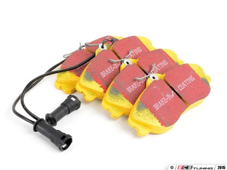 ES#521083 - DP4711R - YellowStuff Performance Front Brake Pad Set - EBC's premium sport street pad that offers high friction levels and heat fade resistance - EBC - Audi Volkswagen