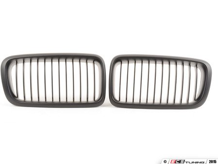 ES#1892443 - BM01-3801-B - ECS Kidney Grille Set - Matte Black  - (NO LONGER AVAILABLE) - Add Euro styling to your BMW in minutes! - ECS - 