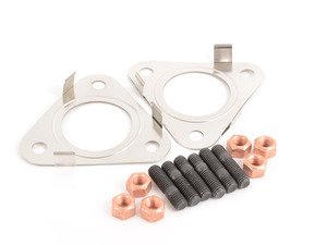 ES#2575425 - 3D0253115EKT1 - Downpipe Hardware Kit - Contains all of the hardware you need to install a new downpipe on your A3 - Assembled By ECS - Audi