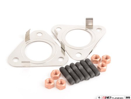 ES#2575425 - 3D0253115EKT1 - Downpipe Hardware Kit - Contains all of the hardware you need to install a new downpipe on your A3 - Assembled By ECS - Audi