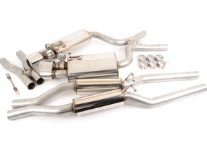 ES#2827265 - SSXAU061 - Cat-Back Exhaust System - Resonated with exhaust valves - 2.36" stainless steel with dual oval polished tips - Milltek Sport - Audi