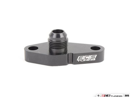 ES#2960611 - 004136ECS04A - Turbocharger PCV Adapter Plate  - Add a catch can to your stock turbocharger with this billet breather adapter - ECS - Audi
